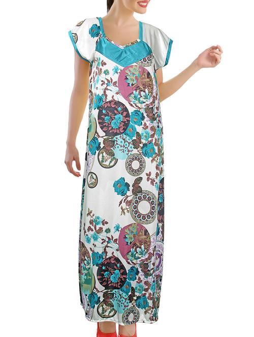 turquoise cotton nightwear set - 997045 - Very Small Image - 1