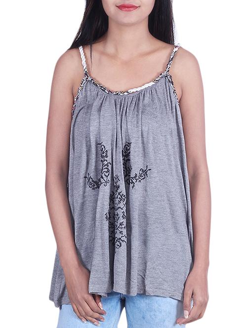grey viscose dress - 9973697 - Very Small Image - 1