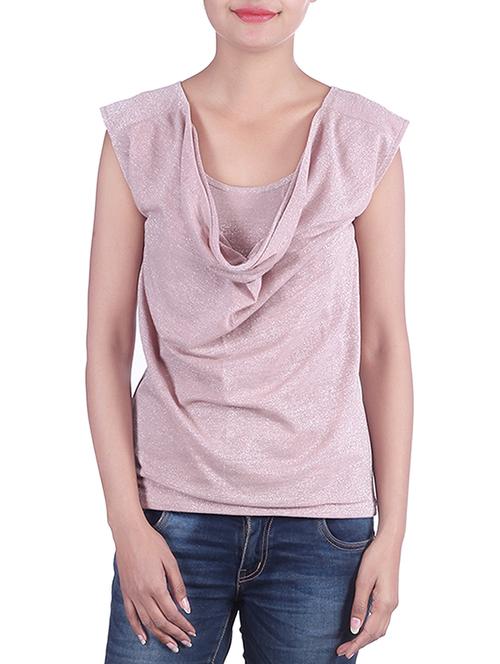 dusty pink cowl-neck top - 9973723 - Very Small Image - 1