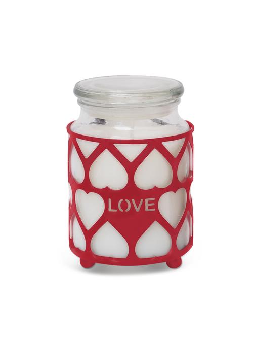 jar candle with heart shape metal sleeve - 9974114 - Very Small Image - 1
