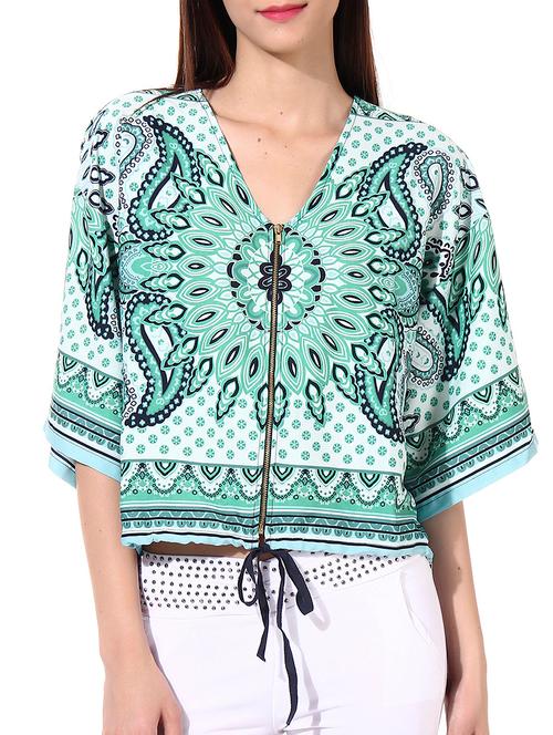 green polyester summer jacket - 9979683 - Very Small Image - 1