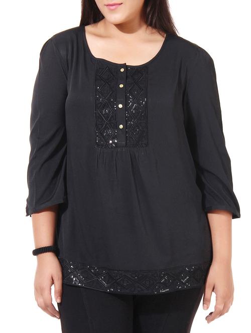 black polyester top - 9979722 - Very Small Image - 1