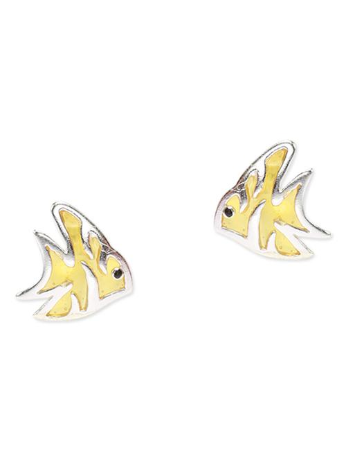 yellow silver earring - 9980675 - Very Small Image - 1