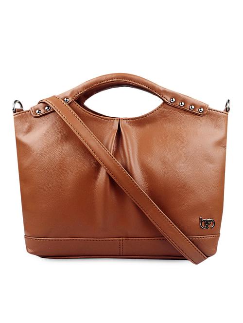 tan leatherette handbag with sling - 998572 - Very Small Image - 1