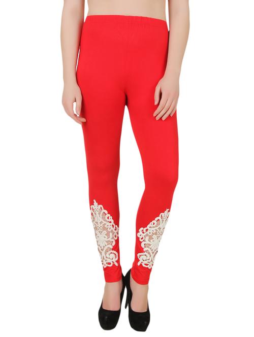 red viscose leggings - 9990750 - Very Small Image - 1