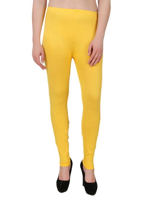 yellow viscose leggings - 9990751 - Very Small Image - 1