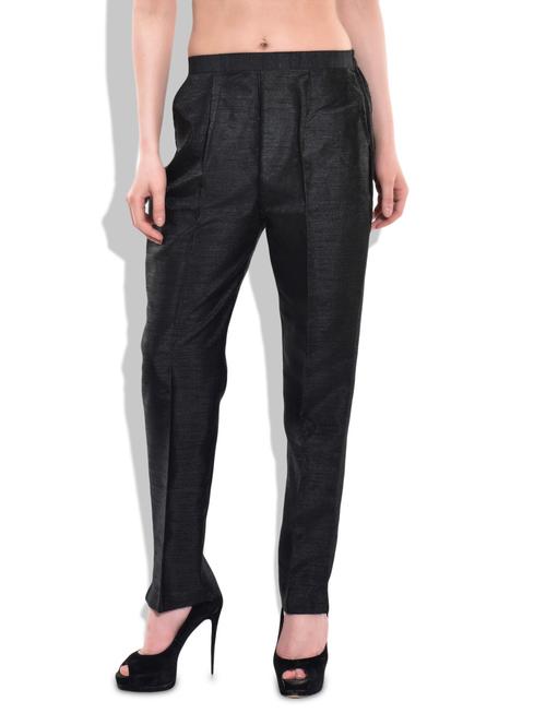 black silk trouser - 9990879 - Very Small Image - 1