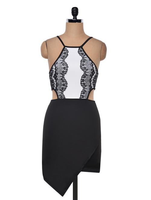 asymmetrical monochrome dress - 999126 - Very Small Image - 1