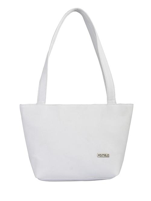 white leatherette handbag - 9995412 - Very Small Image - 1