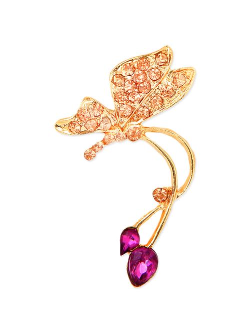 golden metal alloy earring - 9999881 - Very Small Image - 1
