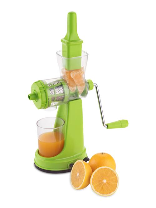 jumbo green fruit & vegetable hand juicer with juice collector - 10000296 - Very Small Image - 1