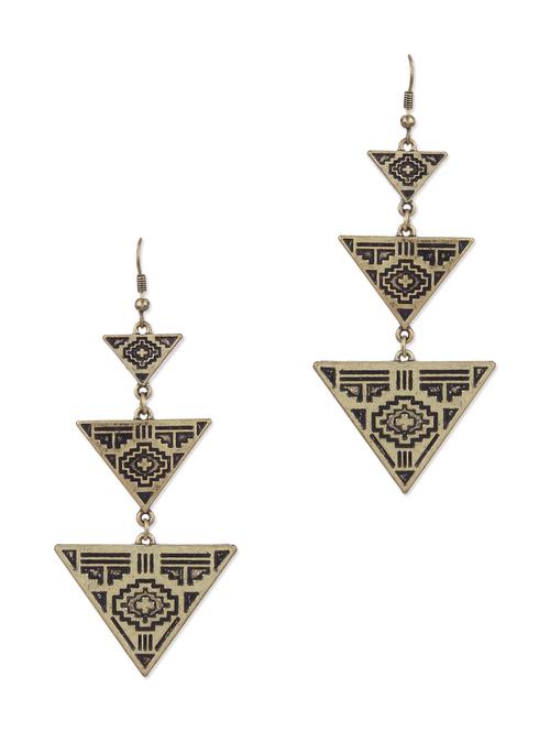 copper metal alloy earring - 10000391 - Very Small Image - 1