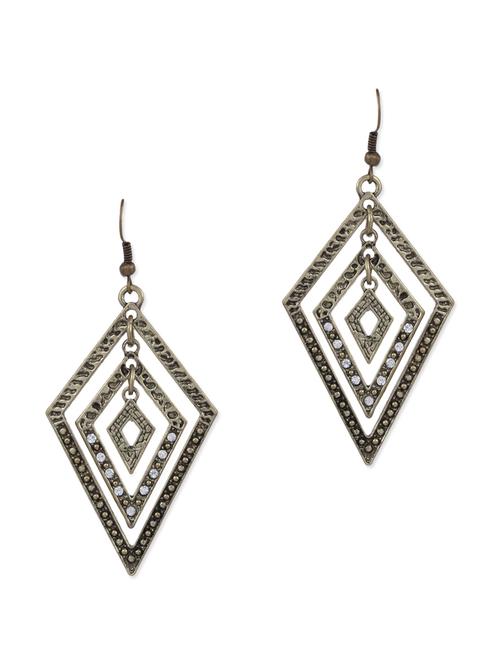 copper metal alloy earring - 10000504 - Very Small Image - 1