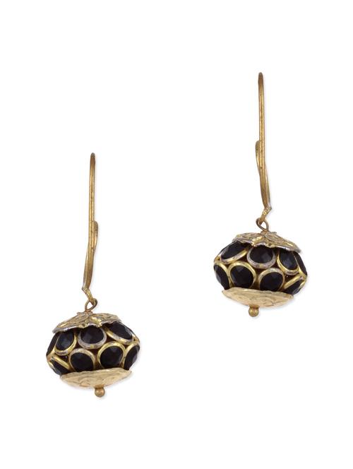 black metal alloy earring - 10000546 - Very Small Image - 1