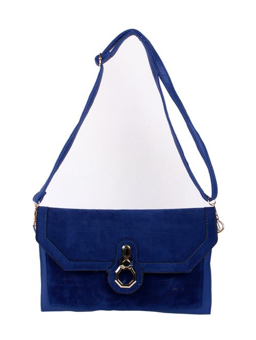 blue colored, leatherette clutchbags/c - 10007725 - Very Small Image - 1