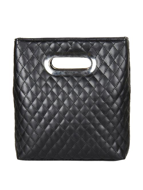 black quilted top handle bag - 10008156 - Very Small Image - 1