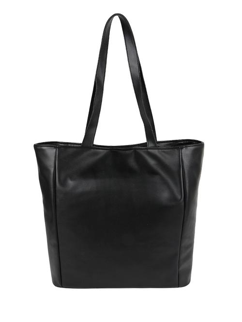 black leatherette tote - 10008254 - Very Small Image - 1