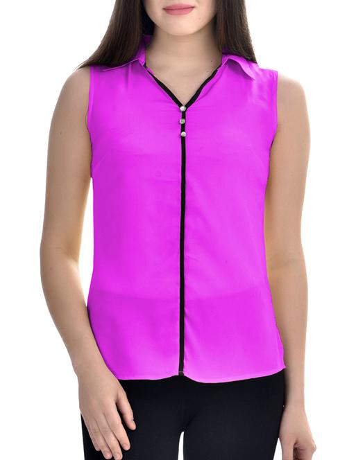 contrast piping detail top - 10010119 - Very Small Image - 1