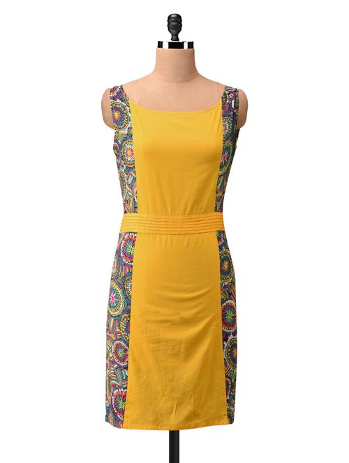 sleeveless printed cotton kurta - 1001025 - Very Small Image - 1