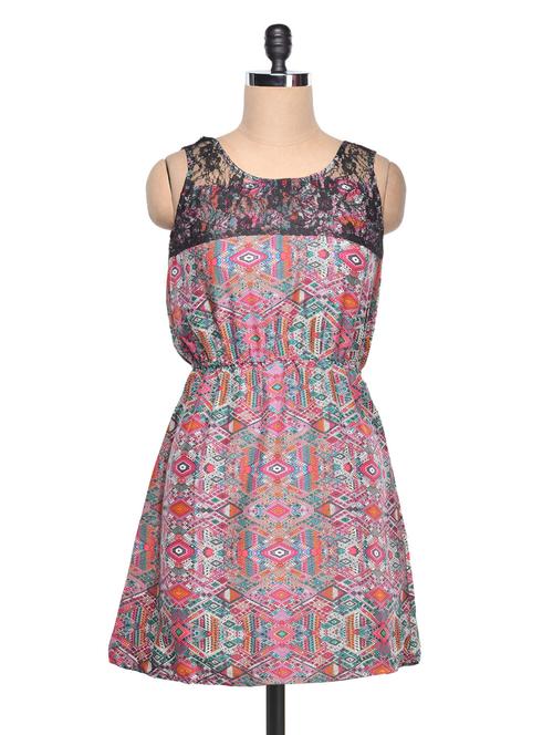 multicoloured printed dress - 1001337 - Very Small Image - 1