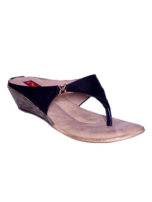 black leatherette sandals - 10036402 - Very Small Image - 1