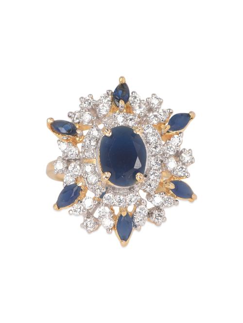 blue american diamond ring - 1004135 - Very Small Image - 1