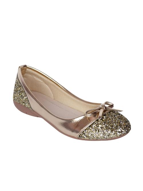 gold leatherette ballerina - 10042235 - Very Small Image - 1