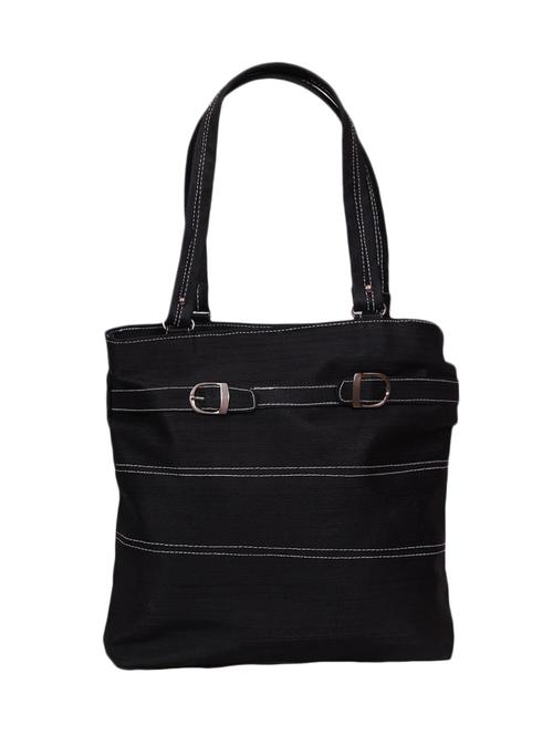 black leatherette handbag - 10049884 - Very Small Image - 1