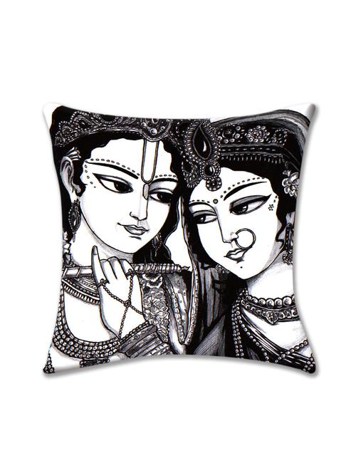 cushion pallete radha krishna cushion cover (16x16) - 10059876 - Very Small Image - 1