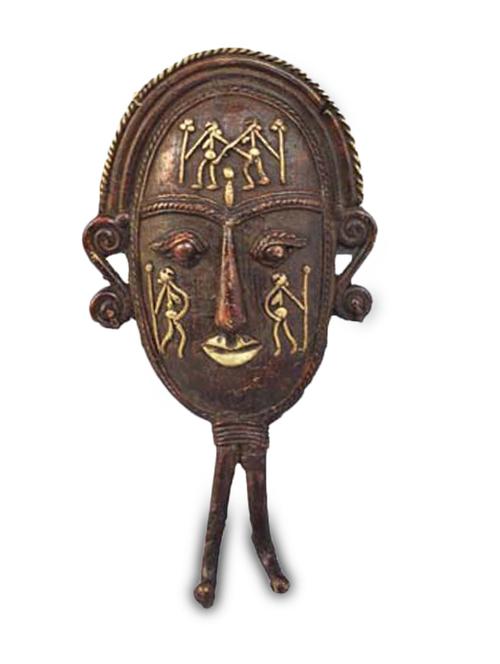 saturn mask and hanger  (2.5 cm x 23 cm x 12 cm ) - 10060833 - Very Small Image - 1