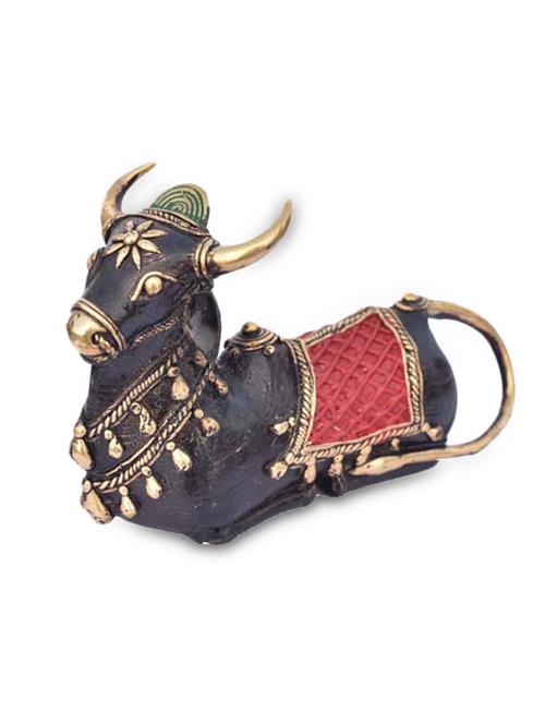 nandi shiva's bull  (15.5 cm x 10 cm x 4.5 cm ) - 10060836 - Very Small Image - 1