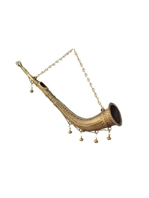 legend of indian music "trumpet"  (6.7 cm x 7 cm x 37 cm ) - 10060840 - Very Small Image - 1