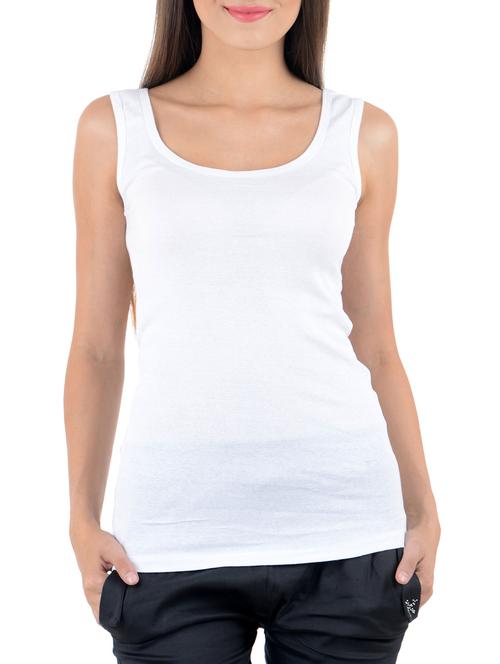 white cotton tank top - 10071585 - Very Small Image - 1