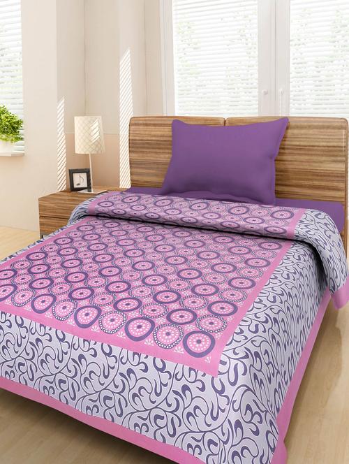 cotton jaipuri traditional single bed sheet - 10073442 - Very Small Image - 1