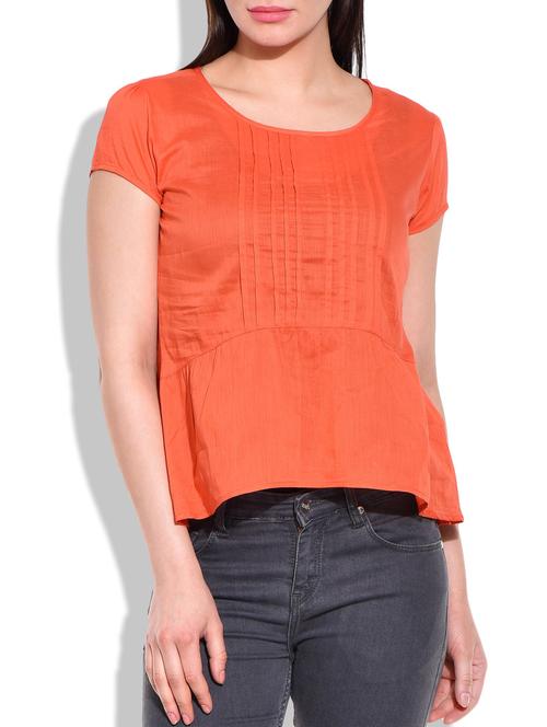 women's peplum round neck top - 10075834 - Very Small Image - 1