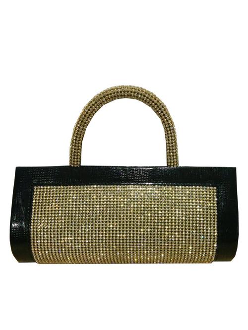 black faux leather clutch - 10079516 - Very Small Image - 1