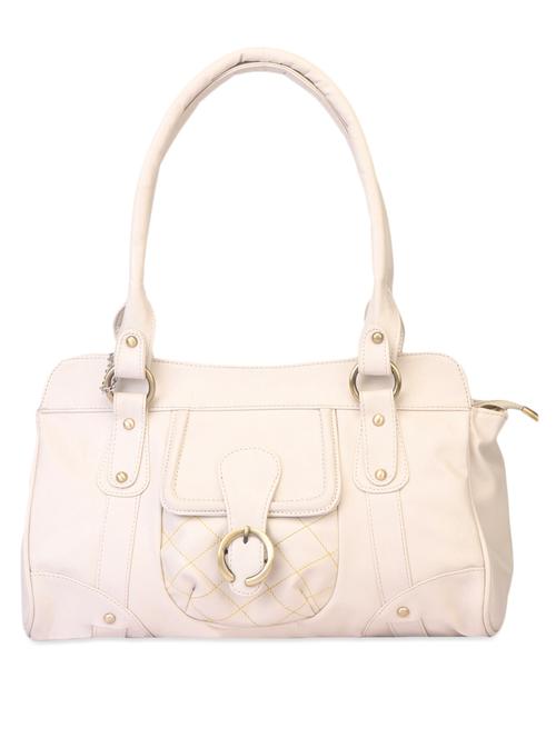  off white leatherette handbag - 1008103 - Very Small Image - 1