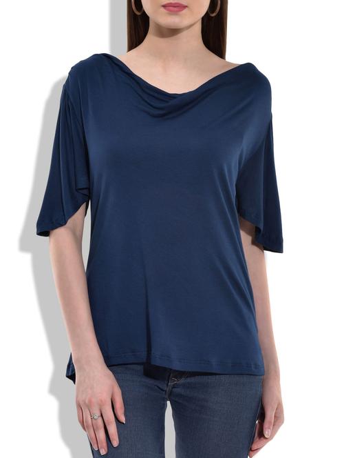 women's a line cowl neck top - 10081987 - Very Small Image - 1