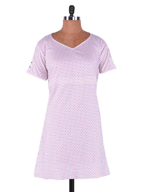 v neck short sleeve tunic - 1008809 - Very Small Image - 1