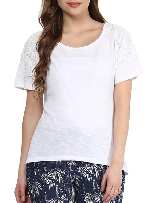 white cotton tshirt - 10088486 - Very Small Image - 1