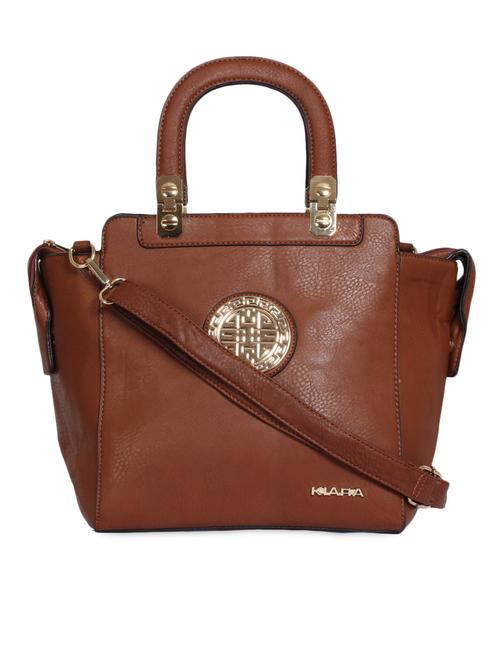 brown leatherette handbag - 1008948 - Very Small Image - 1