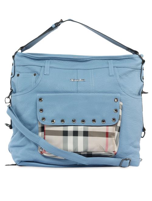 checked patch packet blue handbag - 1008976 - Very Small Image - 1