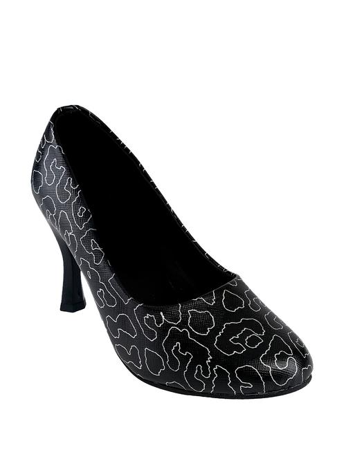 black leatherette pumps - 10097853 - Very Small Image - 1