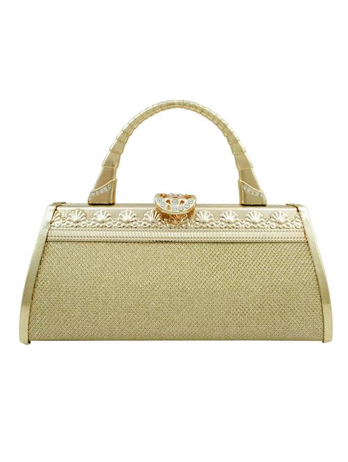 gold metal clutch - 10099334 - Very Small Image - 1