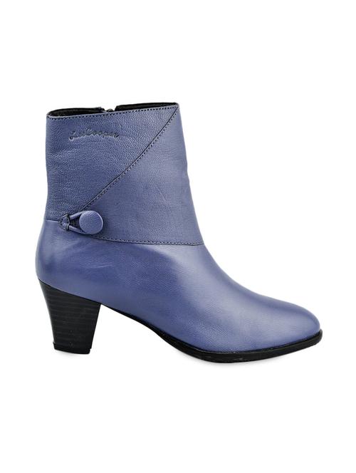 blue ankle length biker boots - 1009934 - Very Small Image - 1