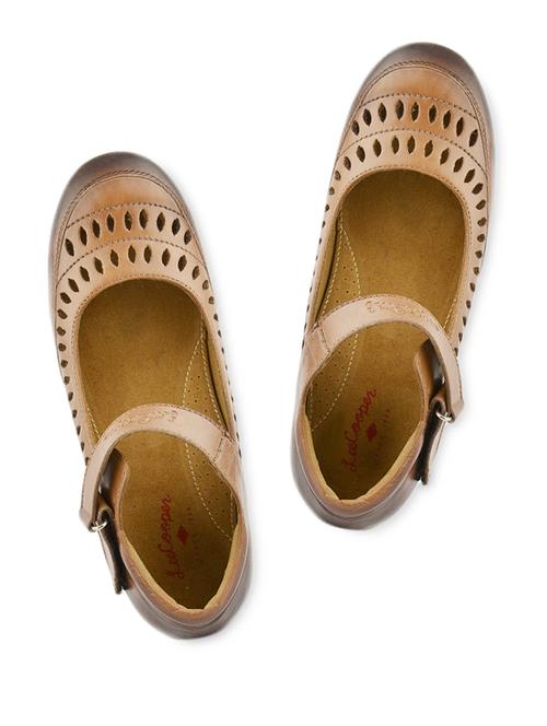 brown cutwork leather flats - 1009948 - Very Small Image - 1