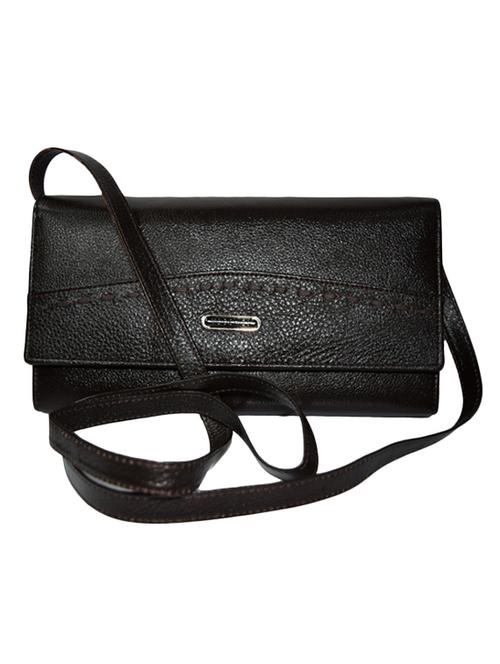 brown leather clutch - 10110107 - Very Small Image - 1