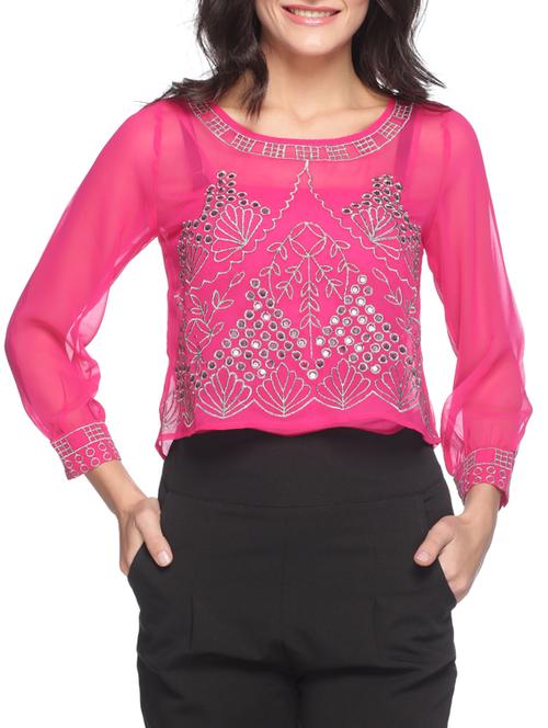 virtual pink polyester top - 10113726 - Very Small Image - 1