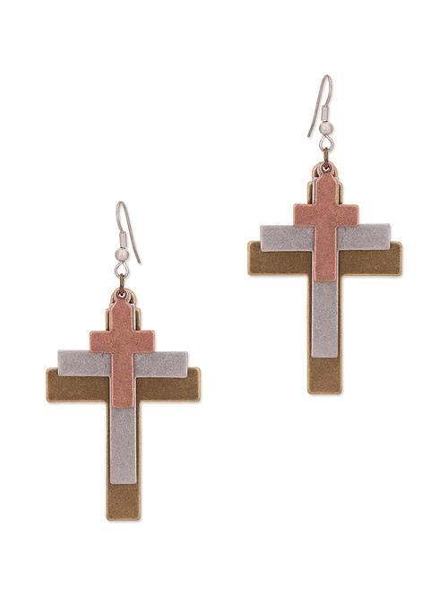 multicolor copper earring - 10119245 - Very Small Image - 1