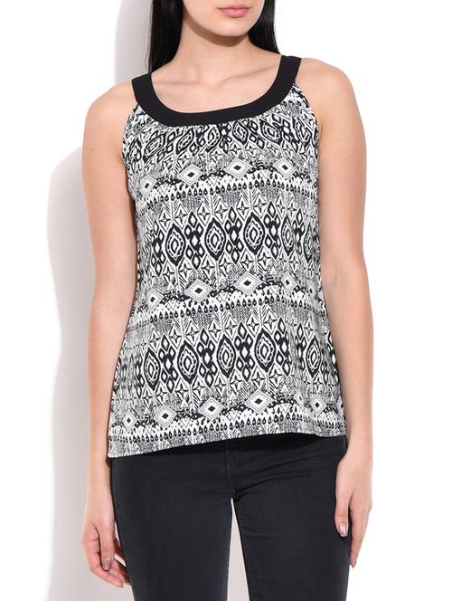 black polyester regular top - 10123196 - Very Small Image - 1